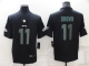 Men's Philadelphia Eagles #11 A.J. Brown Lights Out Black Stitched NFL Limited Rush Jersey