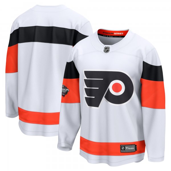 Men's Philadelphia Flyers  Fanatics White 2024 NHL Stadium Series Breakaway Jersey