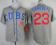 Chicago Cubs #23 Ryne Sandberg Grey Alternate Road Cool Base Stitched MLB Jersey