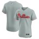 Men's Philadelphia Phillies Nike Gray Road Elite Jersey