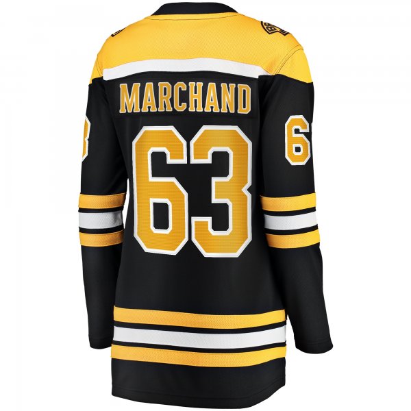 Women's Boston Bruins Brad Marchand Fanatics Black Home Breakaway Jersey