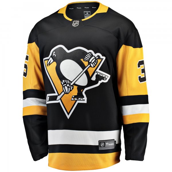 Men's Pittsburgh Penguins Tristan Jarry Fanatics Black Home Breakaway Player Jersey