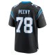 Men's Carolina Panthers Jayden Peevy Nike  Black  Game Jersey