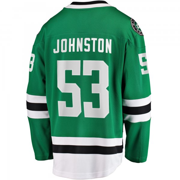 Men's Dallas Stars Wyatt Johnston Fanatics Kelly Green Home Breakaway Player Jersey