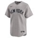 Men's New York Yankees  Nike Gray Away Limited Jersey