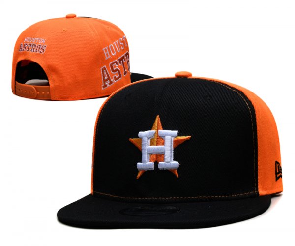 Houston Astros's black and orange cap