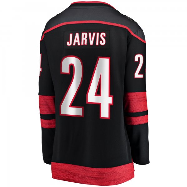 Women's Carolina Hurricanes Seth Jarvis Fanatics Black Home Breakaway Player Jersey