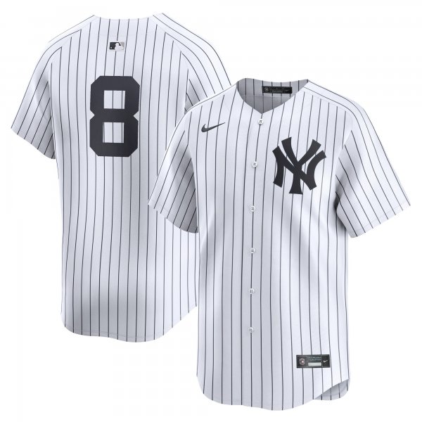 Men's New York Yankees #8 Yogi Berra Nike White Home Limited Player Jersey