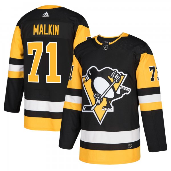 Men's Pittsburgh Penguins Evgeni Malkin adidas Black Player Jersey