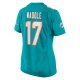 Women's Miami Dolphins Jaylen Waddle Nike Aqua Game Player Jersey