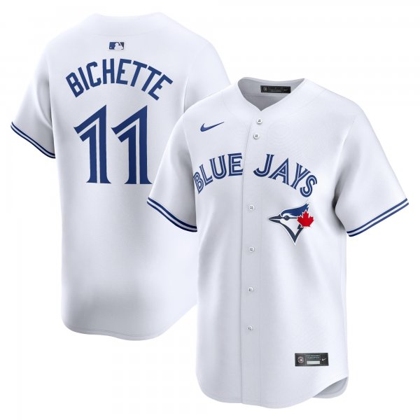 Men's Toronto Blue Jays #11 Bo Bichette Nike White Home Limited Player Jersey