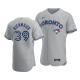 Men's Toronto Blue Jays #39 Kevin Kiermaier Flex Base Gray Road Jersey