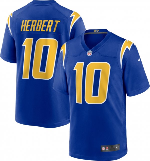 Men's Los Angeles Chargers Justin Herbert Nike Royal 2nd Alternate Game Jersey