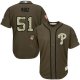 Philadelphia Phillies #51 Carlos Ruiz Green Salute to Service Stitched MLB Jersey