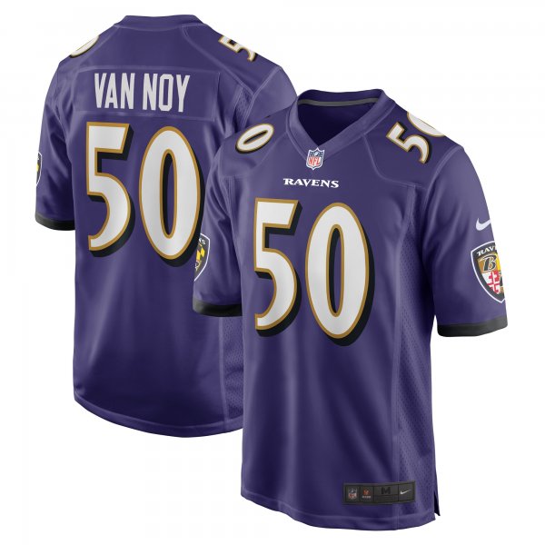 Men's Baltimore Ravens Kyle Van Noy Nike  Purple  Game Jersey