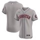 Men's Houston Astros  Nike Gray Road Vapor Premier Elite Patch Jersey