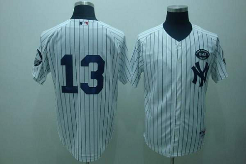 New York Yankees #13 Alex Rodriguez White GMS The Boss Stitched MLB Jersey