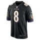 Men's Baltimore Ravens Lamar Jackson Nike  Black Alternate Game Jersey