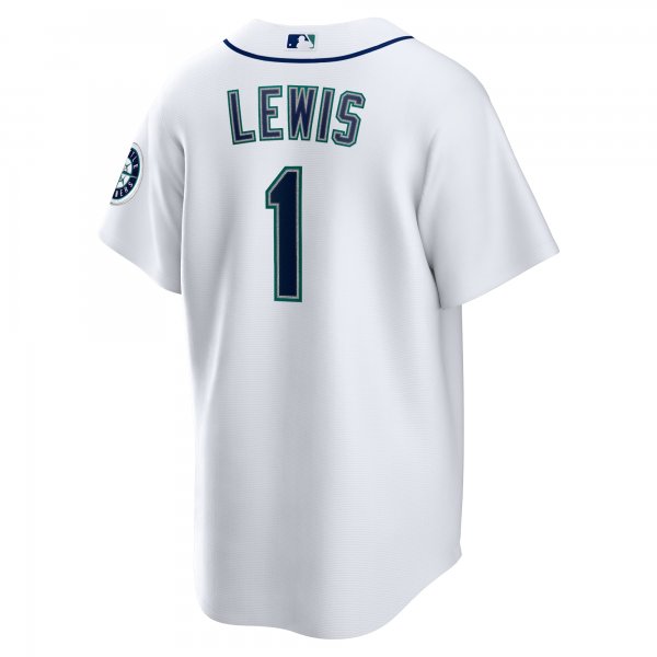 Men's Seattle Mariners Kyle Lewis Nike White Replica Player Name Jersey