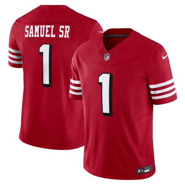 Men's San Francisco 49ers Deebo Samuel Sr Nike Scarlet Alternate Vapor F.U.S.E. Limited Jersey