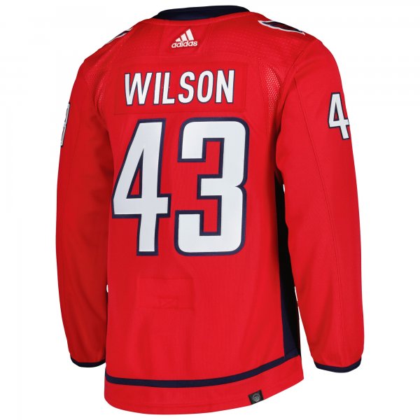 Men's Washington Capitals Tom Wilson adidas Red  Primegreen Player Jersey