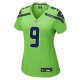 Women's Seattle Seahawks Kenneth Walker III Nike Neon Green  Game Jersey