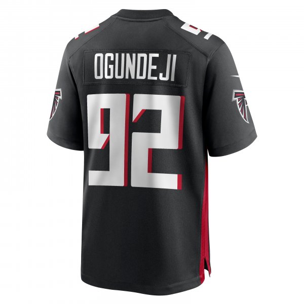 Men's Atlanta Falcons Adetokunbo Ogundeji Nike Black Game Jersey