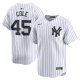 Men's New York Yankees #45 Gerrit Cole Nike White Home Limited Player Jersey