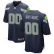 Men's Seattle Seahawks Nike College Navy Custom Game Jersey