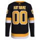 Men's Boston Bruins  adidas Black Alternate  Primegreen Custom Jersey