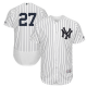 Yankees #27 Giancarlo Stanton White Strip Flexbase Collection Stitched MLB Jersey