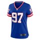 Women's New York Giants Dexter Lawrence II Nike Royal Classic Game Player Jersey