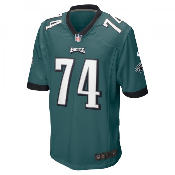 Men's Philadelphia Eagles Fred Johnson Nike Midnight Green Team Game Jersey