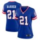 Women's New York Giants Tiki Barber Nike Royal Classic Retired Player Game Jersey