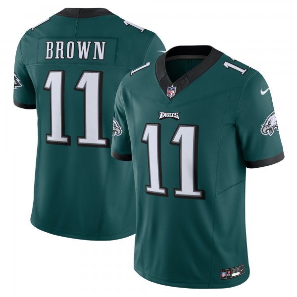 Men's Philadelphia Eagles A.J. Brown Nike Green Vapor F.U.S.E. Limited Jersey