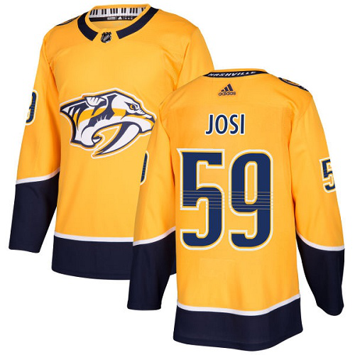 Adidas Nashville Predators #59 Roman Josi Yellow Home Stitched Youth NHL Jersey