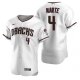 Men's Nike Arizona Diamondbacks #4 Ketel Marte White Crimson 2020 Home MLB Jersey