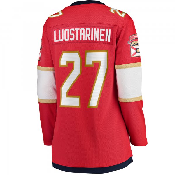 Women's Florida Panthers Eetu Luostarinen Fanatics Red Home Breakaway Player Jersey