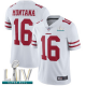 San Francisco 49ers #16 Joe Montana White Super Bowl LIV Bound Men's Stitched NFL Vapor Untouchable Limited Jersey