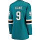 Women's San Jose Sharks Evander Kane Fanatics Teal Premier Breakaway Player Jersey