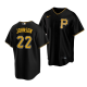 Men's Pittsburgh Pirates #22 Termarr Johnson 2022 MLB Draft Jersey Black Alternate