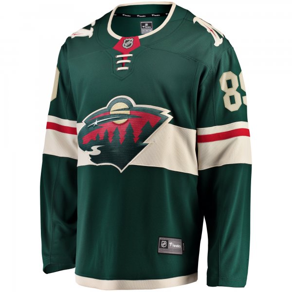 Men's Minnesota Wild Frederick Gaudreau Fanatics Green Home Breakaway Player Jersey