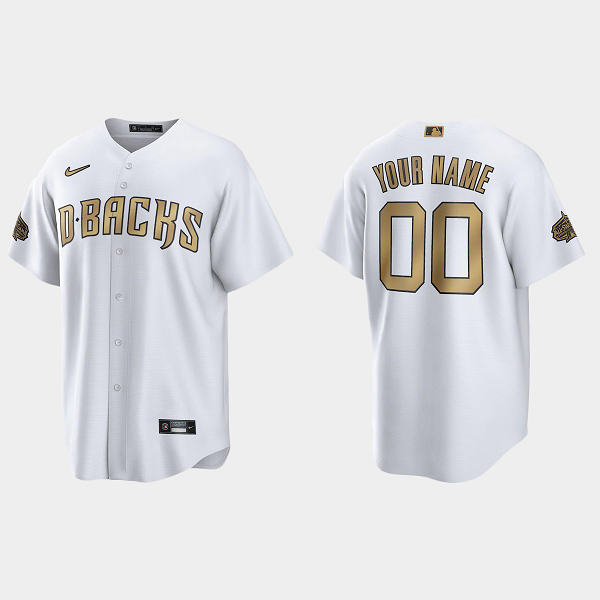 Men's Arizona Diamondbacks Custom 2022 MLB All-Star Game Cool Base Jersey - White