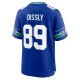 Men's Seattle Seahawks Will Dissly Nike Royal Throwback Player Game Jersey