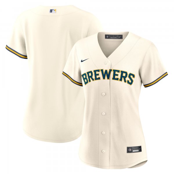 Women's Milwaukee Brewers Nike Cream Home Replica Team Jersey