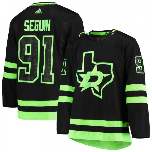 Men's Dallas Stars Tyler Seguin adidas Black Alternate Primegreen Player Jersey