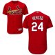 St. Louis Cardinals #24 Whitey Herzog Red Flexbase Collection Stitched MLB Jersey