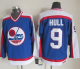 Winnipeg Jets #9 Bobby Hull Blue/White CCM Throwback Stitched NHL Jersey