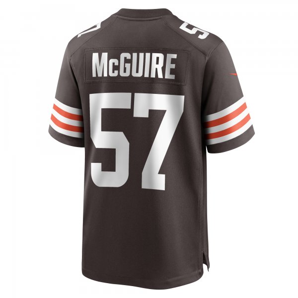 Men's Cleveland Browns Isaiah McGuire Nike  Brown Team Game Jersey