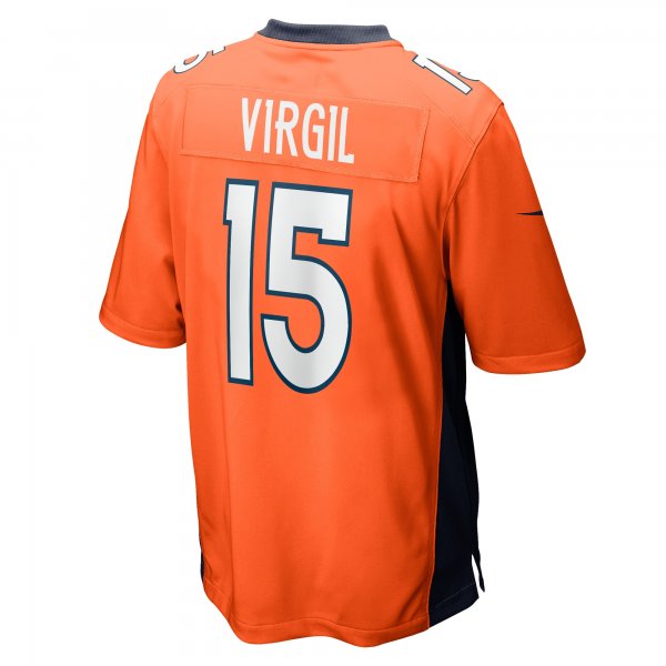 Men's Denver Broncos Jalen Virgil Nike Orange Game Player Jersey